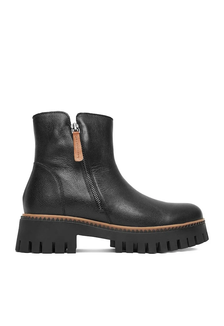 Botine dama,  piele naturala, negru CEO-ZUMBA WI23-ZUMBA