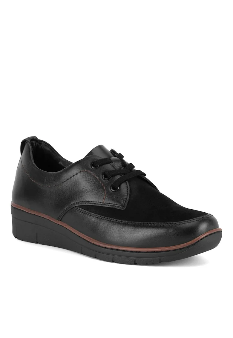 Pantofi dama  WI23-REBECA-12, piele naturala, negru, Negru