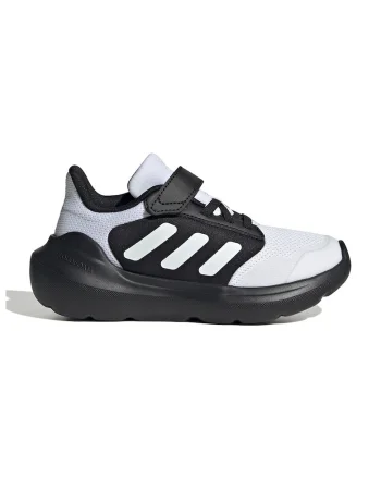 Pantofi sport Tensaur Run 2.0 cu velcro, Negru stins/Alb optic