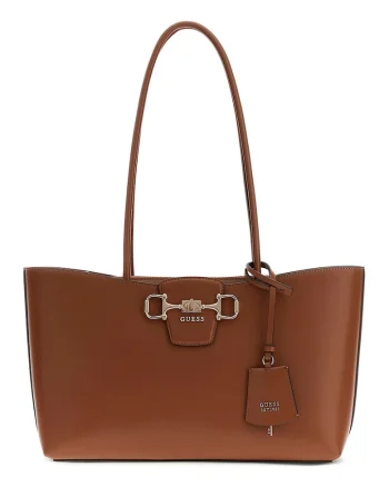 Geanta shopper cu fermoar si logo Janie