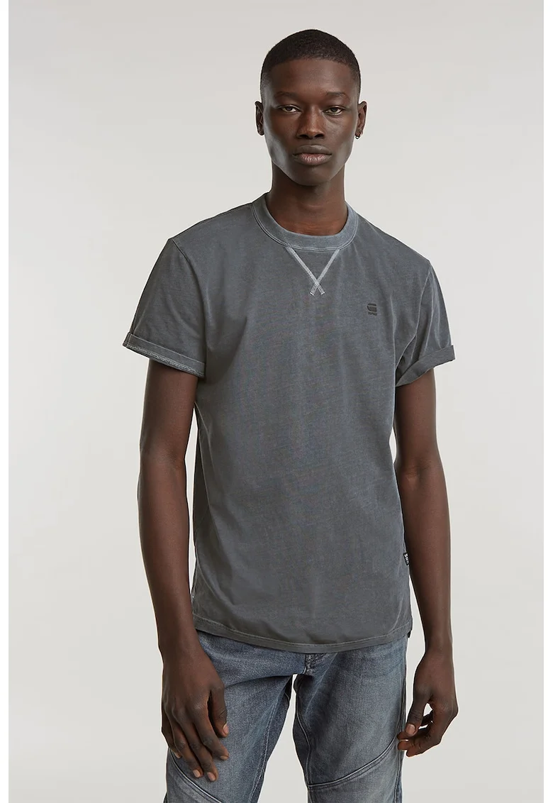 Tricou din bumbac organic Nifous, Gri inchis