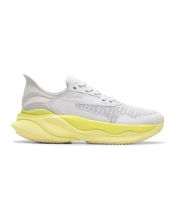 Pantofi sport low-cut cu amortizare Pace, Alb/Verde lime