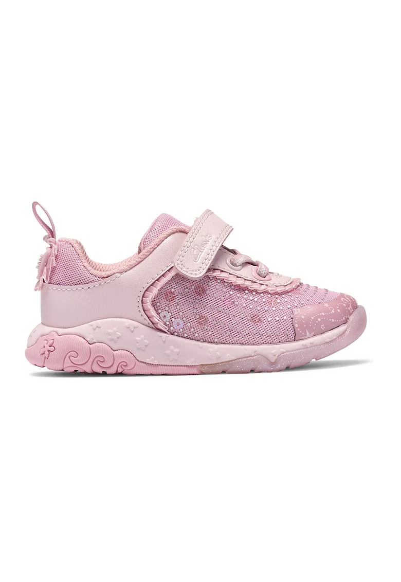 Tindal-Wish-T din material textil cu velcro, Roz deschis/Roz pastel
