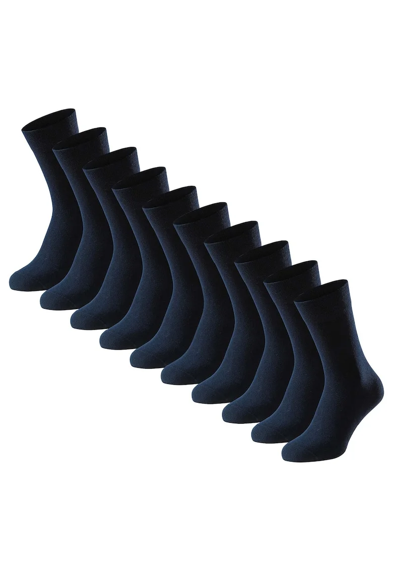 Schiesse, Set de sosete lungi cu model - 5 perechi, Albastru ultramarin