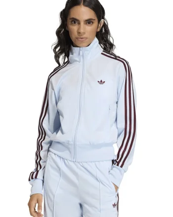 Bluza de trening cu fermoar si logo Classic, Visiniu/Albastru pal