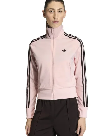 Bluza de trening cu fermoar si logo Classic, Maro inchis/Roz pastel