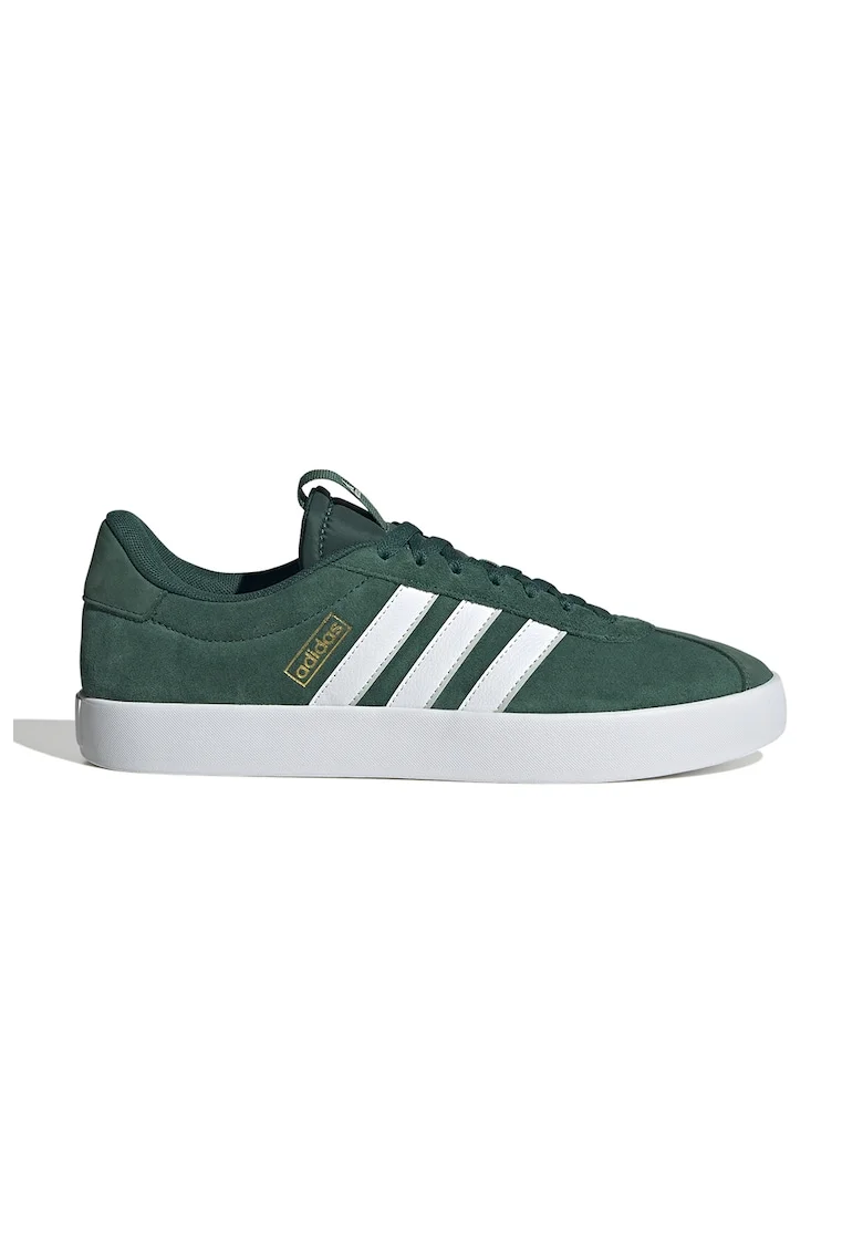 Pantofi sport din piele intoarsa VL Court 3.0, Alb/Verde inchis