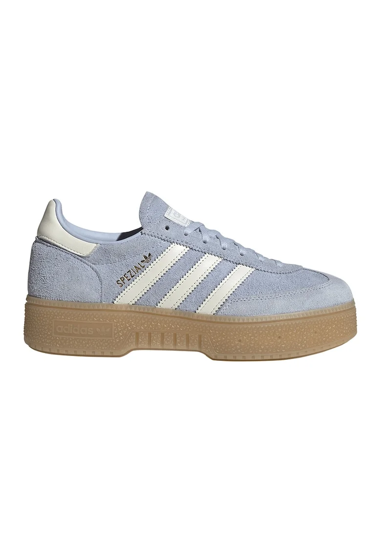 Pantofi sport din piele intoarsa Spezial, Alb/Albastru glaciar