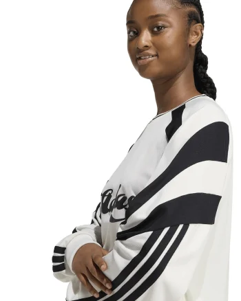 Bluza lejera cu imprimeu logo, Negru/Alb murdar