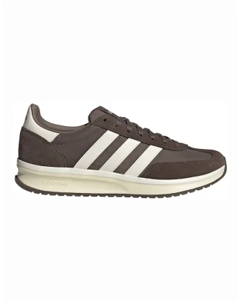 Pantofi sport Run 70s cu insertii din piele intoarsa, Alb fildes/Maro