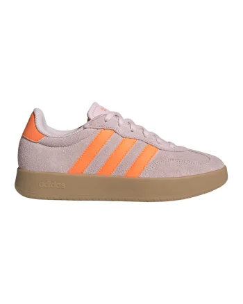 Pantofi sport Baredda din piele intoarsa cu insertii din material sintetic, Portocaliu/Roz prafuit