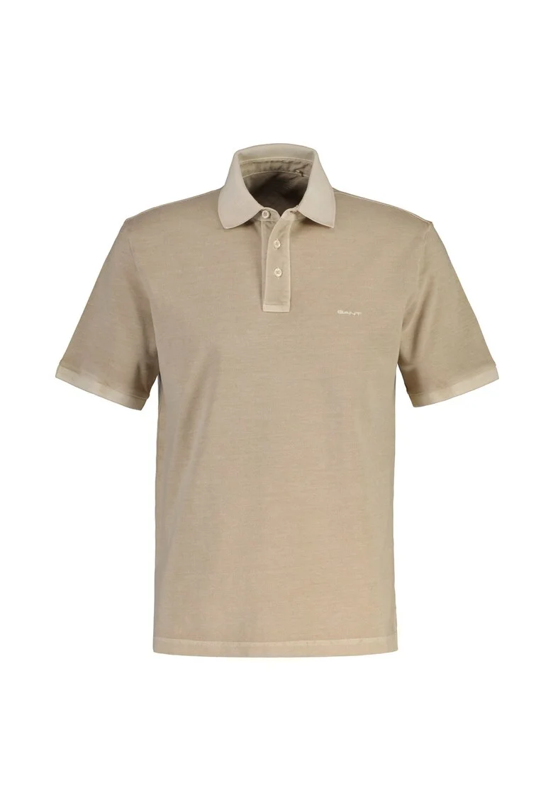 Tricou polo din bumbac Washer, Maro nisip
