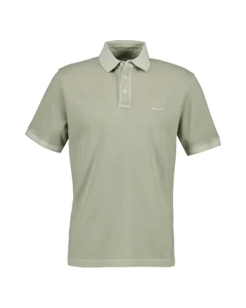 Tricou polo din bumbac Washer, Verde masliniu