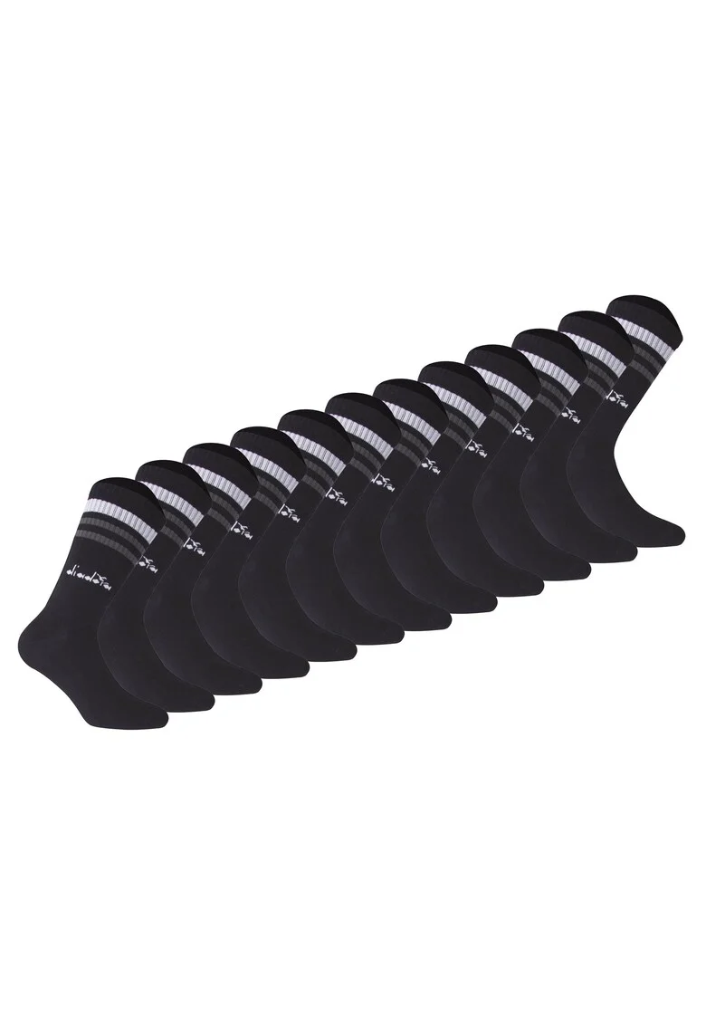 Set de sosete lungi unisex - 12 perechi, Albastru inchis