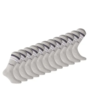 Set de sosete lungi unisex - 12 perechi, Gri