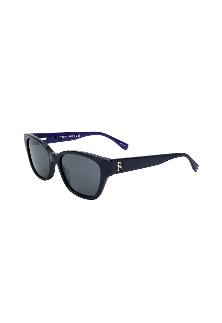 Ochelari de soare patrati cu lentile uni, Albastru ultramarin/Albastru indigo