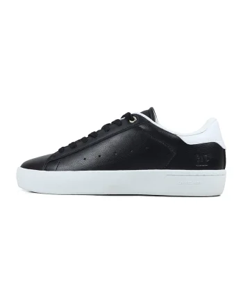 Pantofi sport low-cut de piele ecologica, Negru