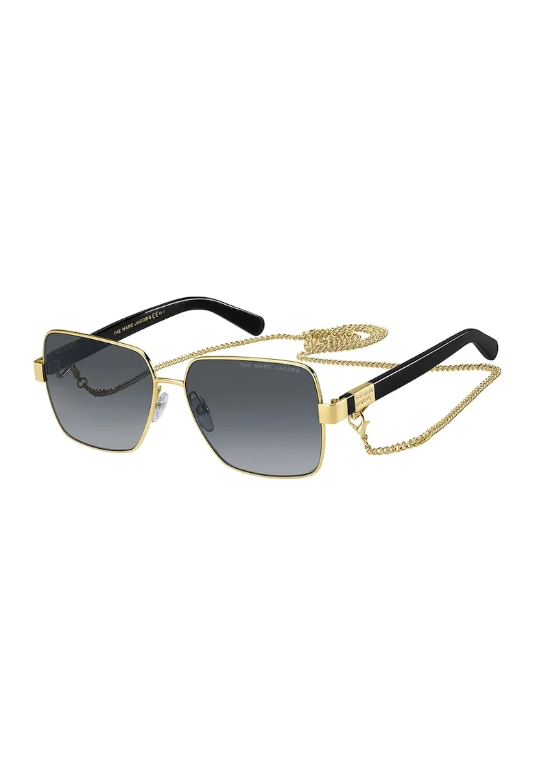 Ochelari de soare patrati cu accesoriu tip lant detasabil