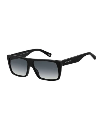 Ochelari de soare patrati unisex cu logo pe brate