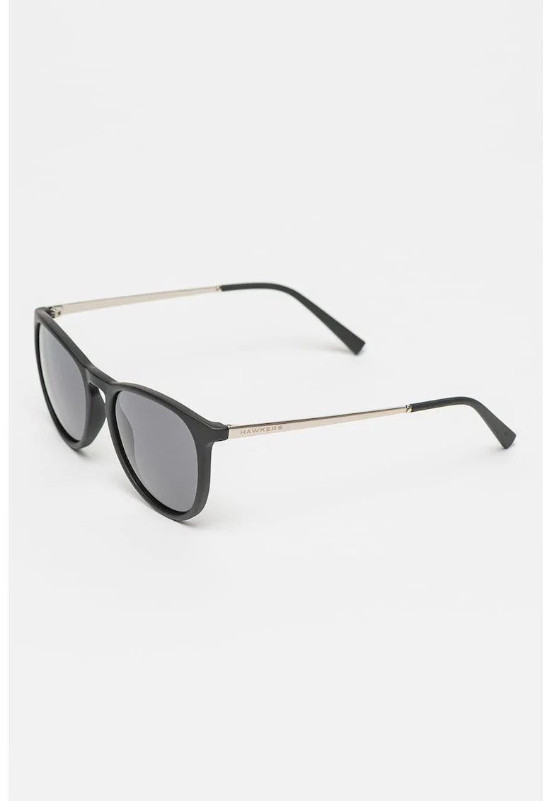 Ochelari de soare rotunzi unisex cu lentile polarizate Ollie, Negru/Auriu rose