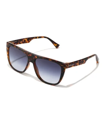 Ochelari de soare patrati unisex, Negru/Maro