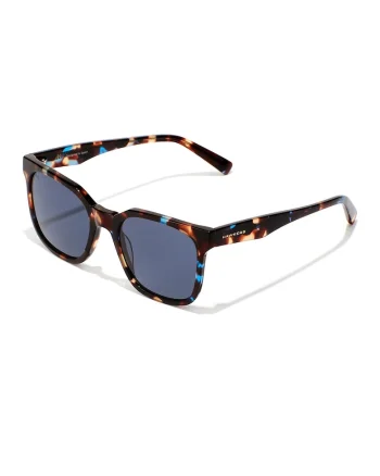 Ochelari de soare patrati unisex, Maro/Albastru
