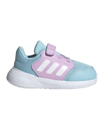Pantofi sport Tensaur Run 3.0 cu velcro, Albastru aquamarin/Lila/Alb optic