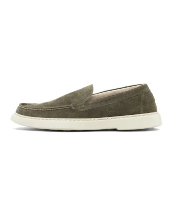 Pantofi loafer din piele Oisin, Kaki