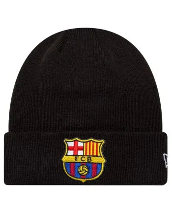 Caciula barbati,  Core Cuff Beanie FC Barcelona Hat 60846897, Negru