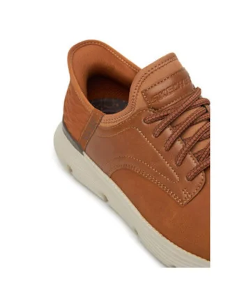 Pantofi sport barbati, 205046,  Piele naturala, Maro