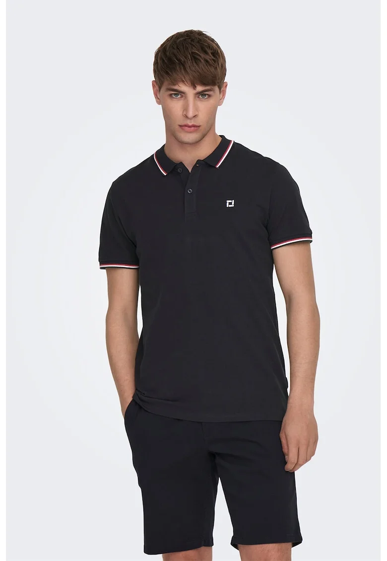Tricou polo de bumbac organic, Albastru ultramarin