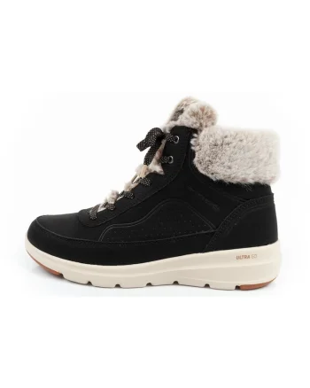 Ghete dama  model 144199BLK, negru, material sintetic, confortabile,
