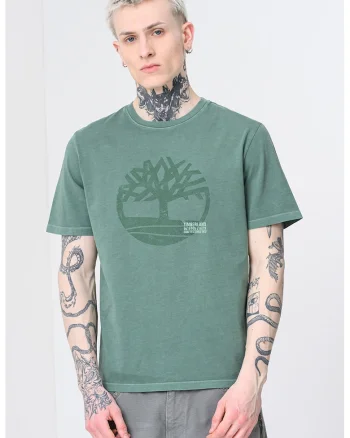 Tricou cu imprimeu logo Merrymack, Verde feriga