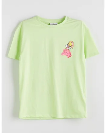 Tricou cu imprimeu Lola Bunny, Turcoaz/Roz pastel/Verde fistic