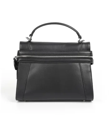 Geantă din piele Marvella, Negru, 25 cm x 18 cm x 11 cm