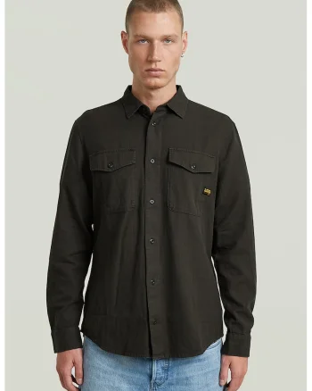 Camasa slim fit Marine, Verde padure/Negru stins