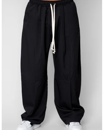 Pantaloni lungi drepti Baloon Fit Black 20520, Negru