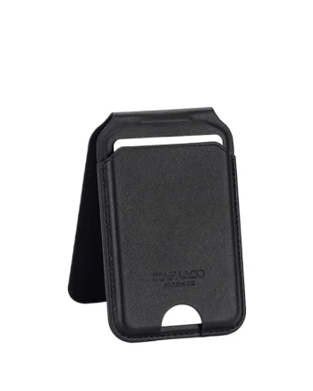Port card negru cu blocare RFID, Suport ajustabil si Oglinda 19680, Negru