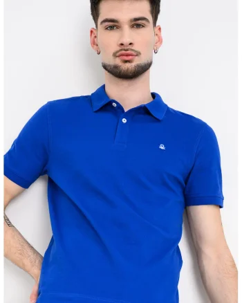 Tricou polo din amestec de bumbac, Albastru royal