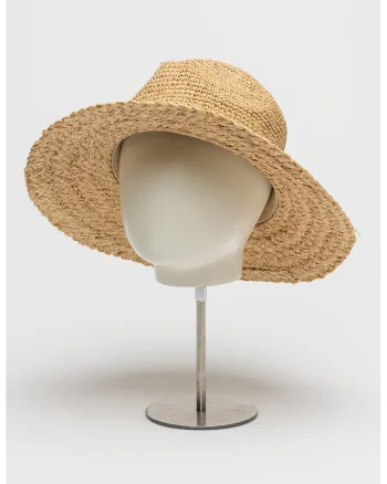 Palarie din paie de hartie Alora, Maro camel