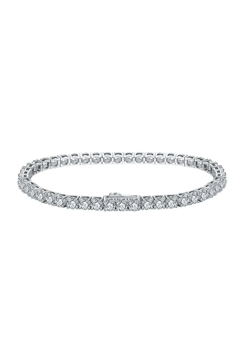 Bratara Tennis Argint 925, pentru femei,, Argintiu platinat