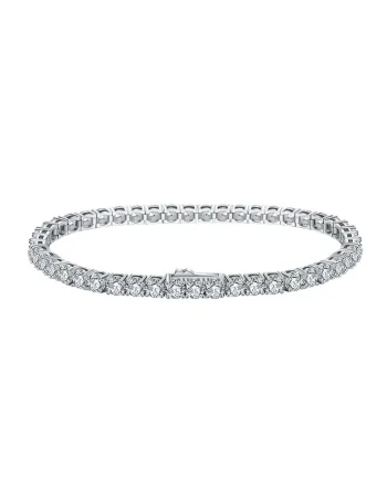 Bratara Tennis Argint 925, pentru femei,, Argintiu platinat