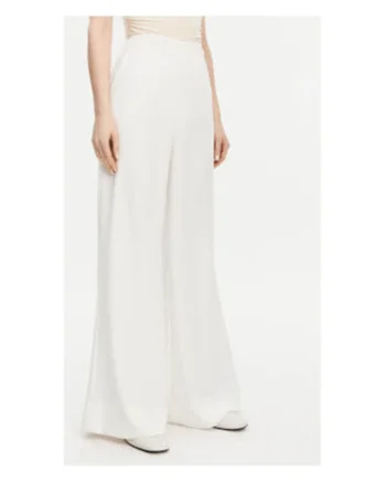 Pantaloni dama,  model 53-5136-117, alb, poliester, Alb