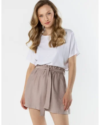 Pantaloni scurti dama,  talie inalta, nylon