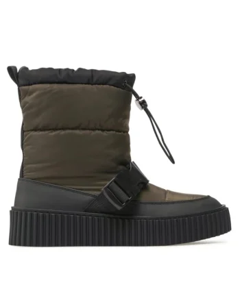 Botine dama,  590486225447036, Sintetic, Kaki
