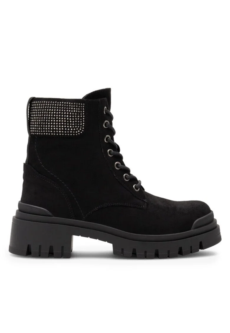 Botine dama,  590486293497637, Piele ecologica, Negru