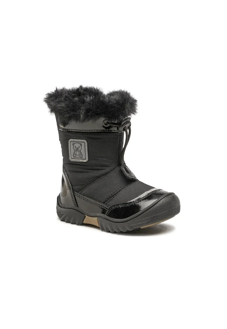 Cizme fete,  5904862387406, Negru, Textil, Negru