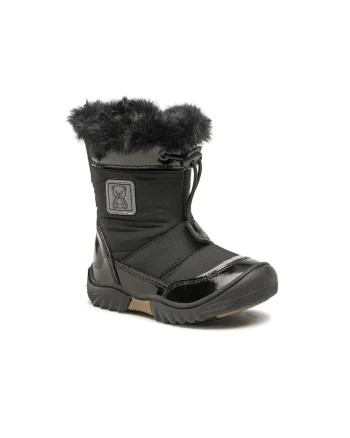 Cizme fete,  5904862387406, Negru, Textil, Negru