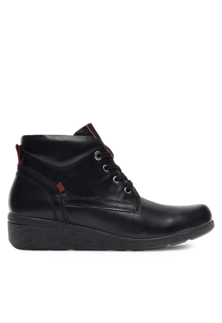Botine dama,  590486297836938, Piele naturala, Negru