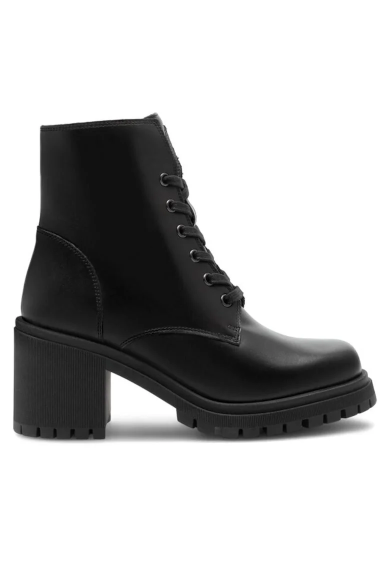 Botine dama,  590558811067541, Piele naturala, Negru